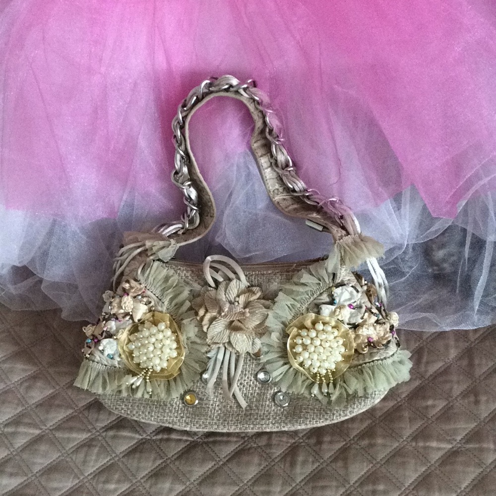 MONI COUTURE TAN / Beige COLOR HANDBAG VINTAGE
